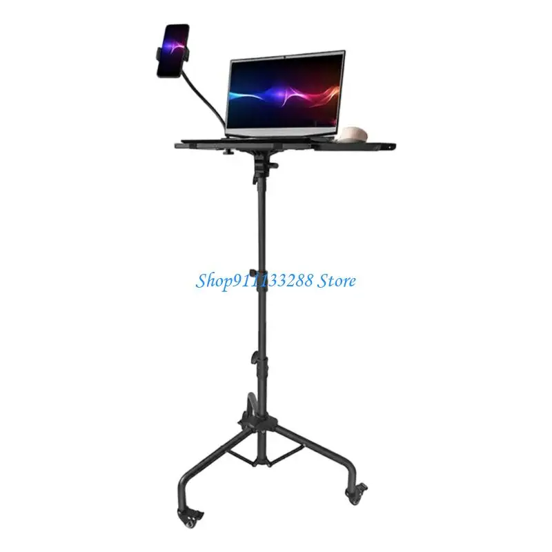 

G88D Промышленный металлический штатив для проектора с двойным стопорным стержнем и вертикальной регулировкой 63 дюйма