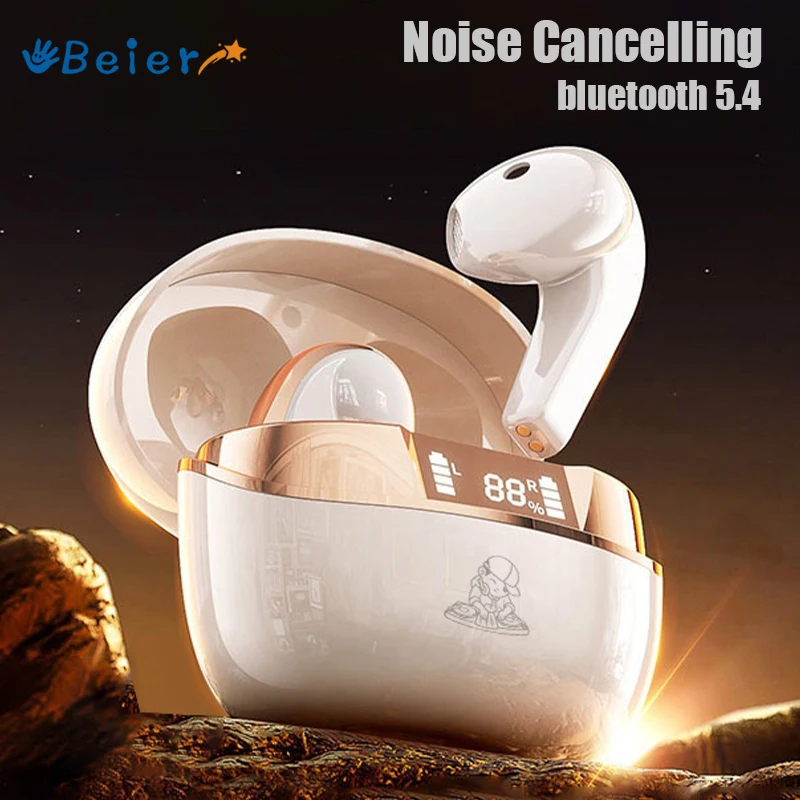 

Beier True Wireless Earbuds Q13 Bluetooth 5.4 Earphones Noise Cancelling TWS Gaming Headest Waterproof Sports Headphones