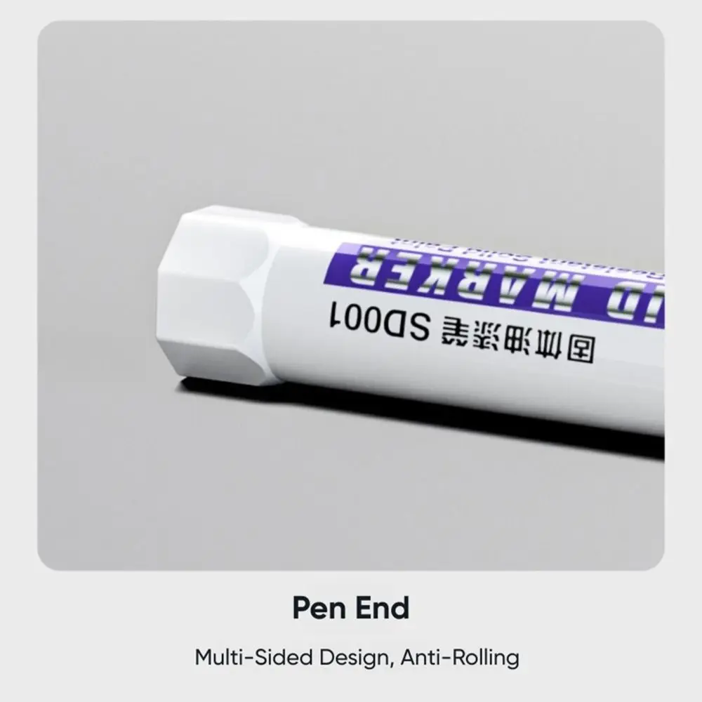 Solid Paint Pen Oil-based Ink High Temperature Resistant Solid Paint Marker Waterproof Art Painting Pen