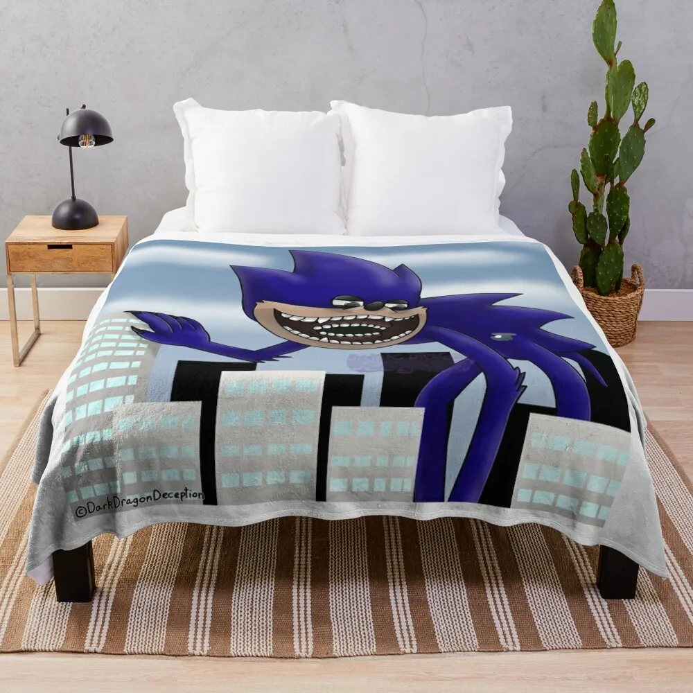 Shin Sonic (The Sonic Tapes) Throw Blanket blankets and throws Softest Blankets