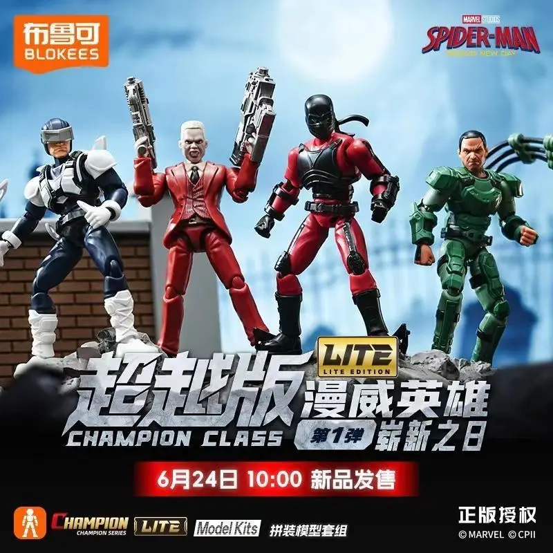 En Stock, Bloques de Construcción GV05, Venom, Spider-Man, Miles Morales, Gwen, Spider-Ham, Doctor Octopus, Mysterio, Scorpion, Figuras de Acción
