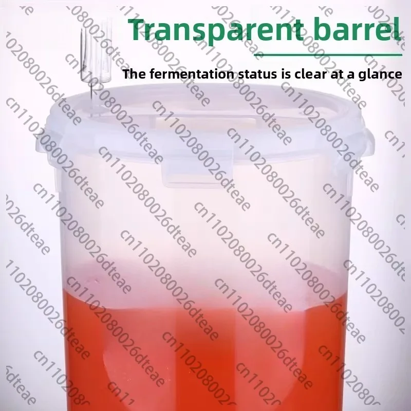 28L Transparent Fermentation Barrel, Conical Bottom, Family Brewed Beer and Wine, V-shaped Barrel Bottom, Thickened Barrel Body