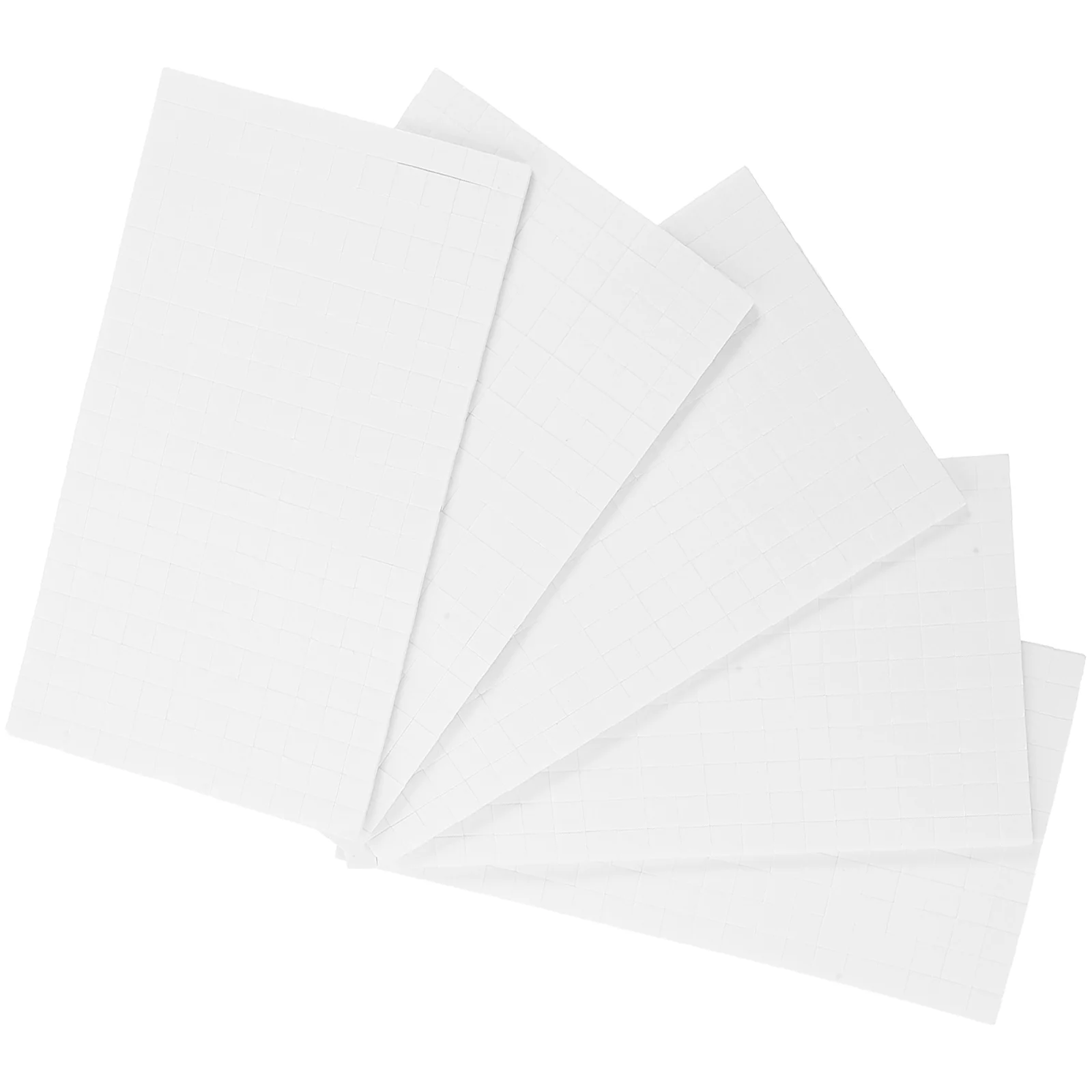

5 Sheets Foam Square Stand Carpet Tape Squares for Crafts Double Dual Adhesive Mounts Office
