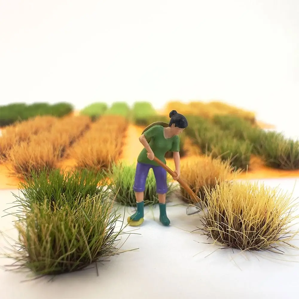 Multicolor DIY Artificial Grass Tufts Nylon Simulation Model Miniature Grass-plot Sand Table Scene Multi-terrain Grass Cluster