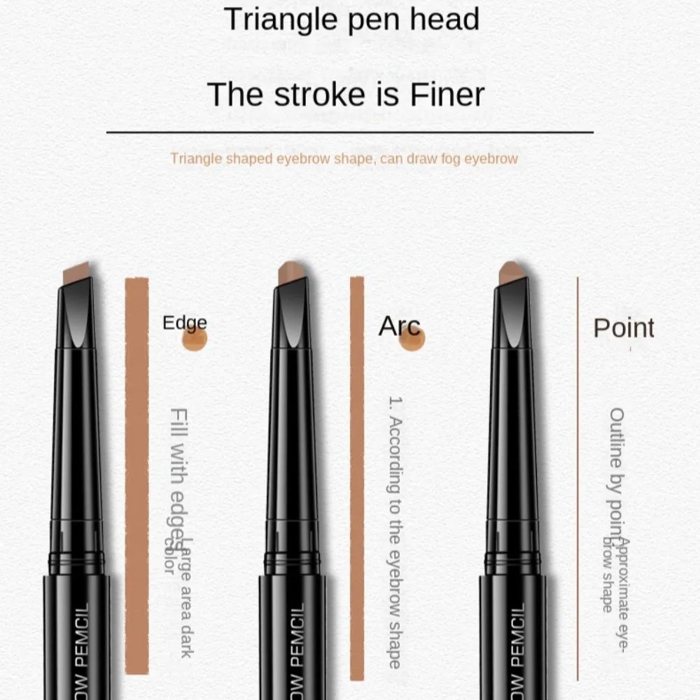 Make-up Tool Dubbele Kop Wenkbrauw Pen Vrouwen Langdurige Wenkbrauw Enhancer Automatische Waterdichte Wenkbrauwpotlood Cosmetische Beginner