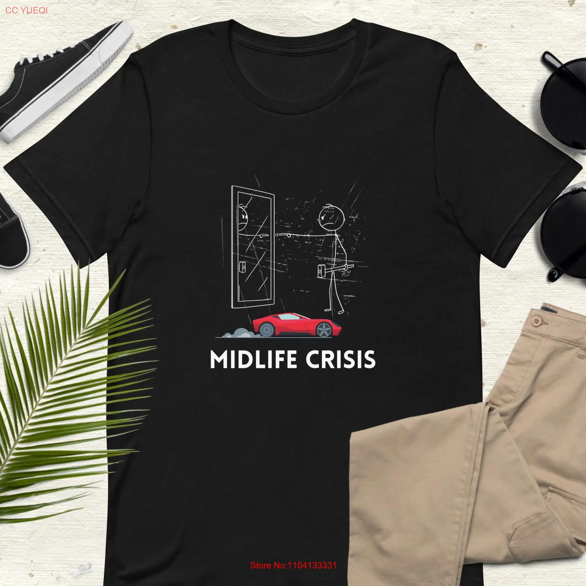 Midlife Crisis T Shirt funny ageing long or short sleeves