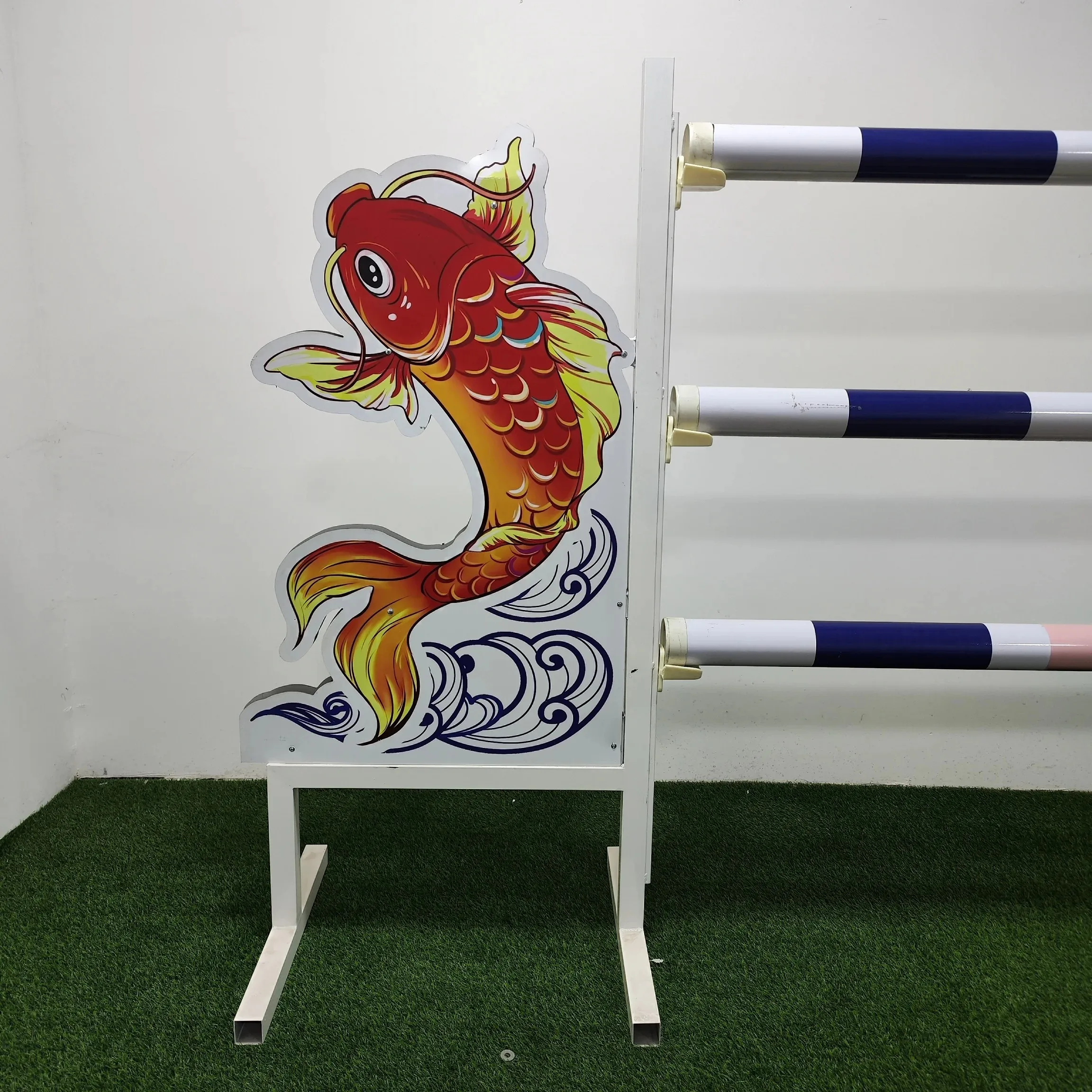 Custom Logo PVC & Aluminum Equestrian Horse Jump Stands for Western Training Chinese Manufacturer