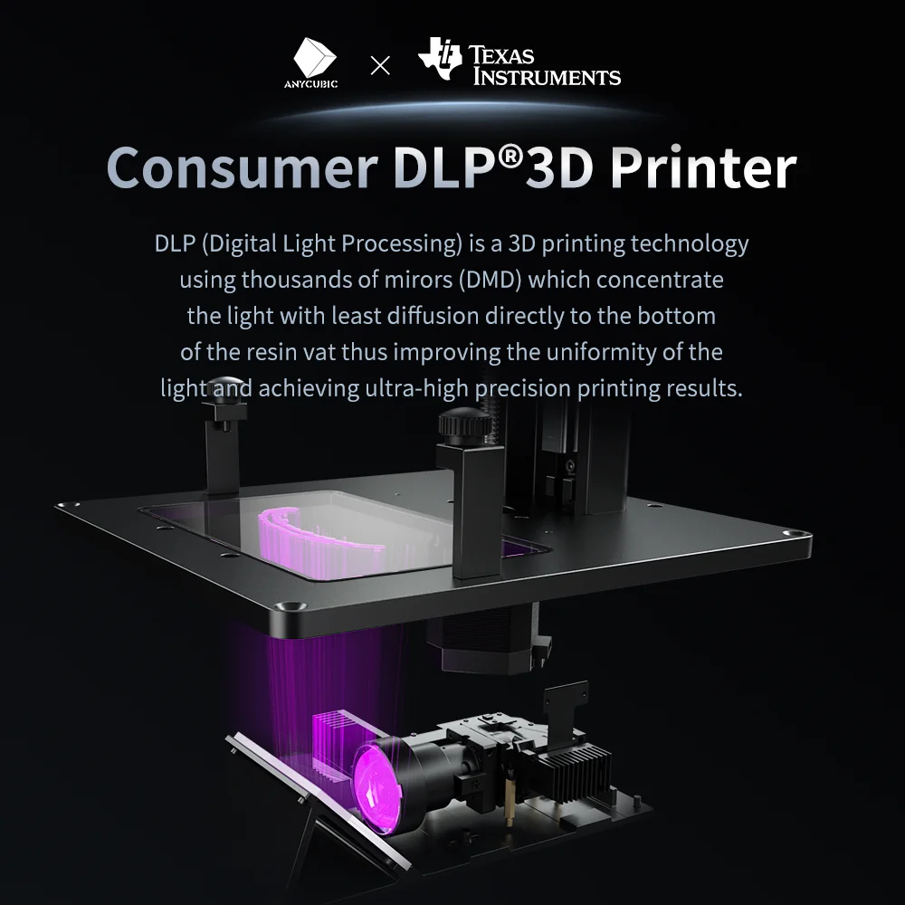 ANYCUBIC Photon M3 drukarka 3D LCD fotokomórka UV z ekranem 7.6 "4K+ o wysokiej rozdzielczości 3L duża objętość kompilacji 180*163.9*102.4mm