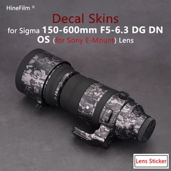 Skin for Sigma 150600 for sony E Mount Lens Skin 150-600 Premium Decal Skin for Sigma 150-600mm F5-6.3 DG DN OS Lens Sticker