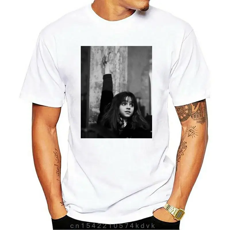 Emma Watson Girl White Printed Short Sleeves Cotton WomenMenUnisex Fashion T Shirt Tee T-shirt