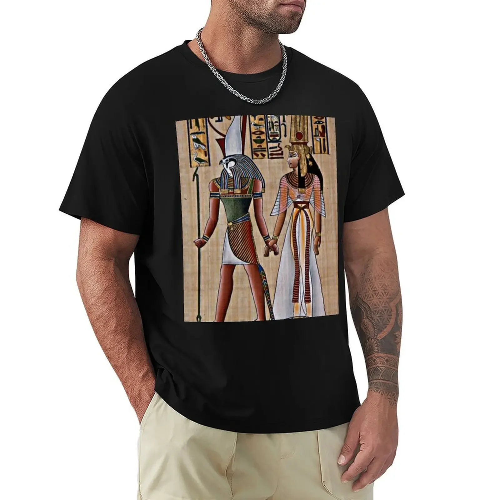 

Queen Nefertari and Horus T-Shirt for a boy graphic t shirts essential t shirt vintage anime shirt mens big and tall t shirts