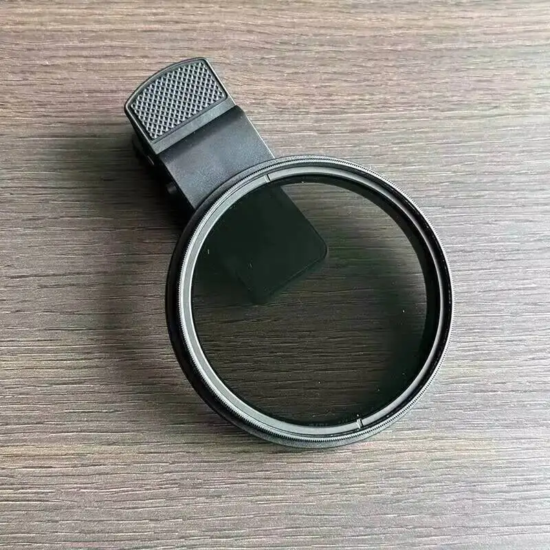 67mm Mobile Phone CPL Polarizer Filter Anti‑reflection Optical Glass Lens With Clip Photography Tool