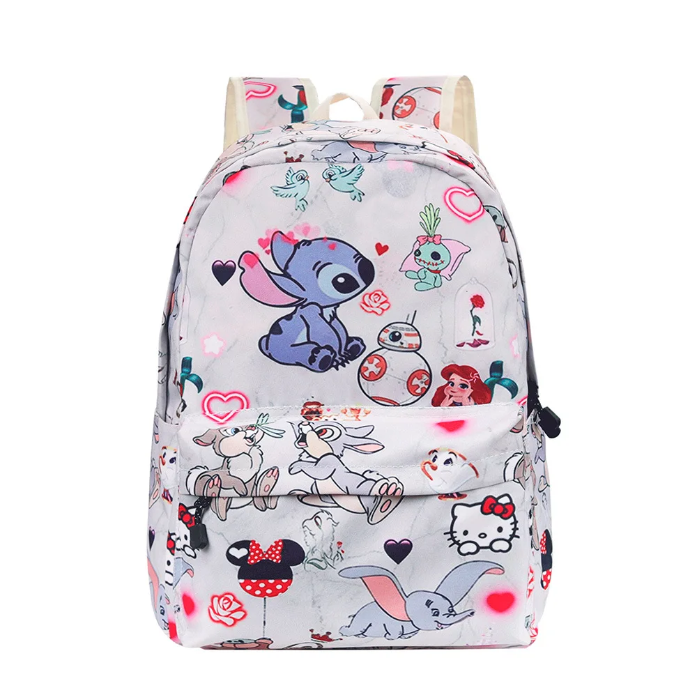 Stitch Disney Backpack, Large Capacity Printed Cute Daypack, Cartoon Anime School bag, Kids Girl Casual Travel Commute Knapsack