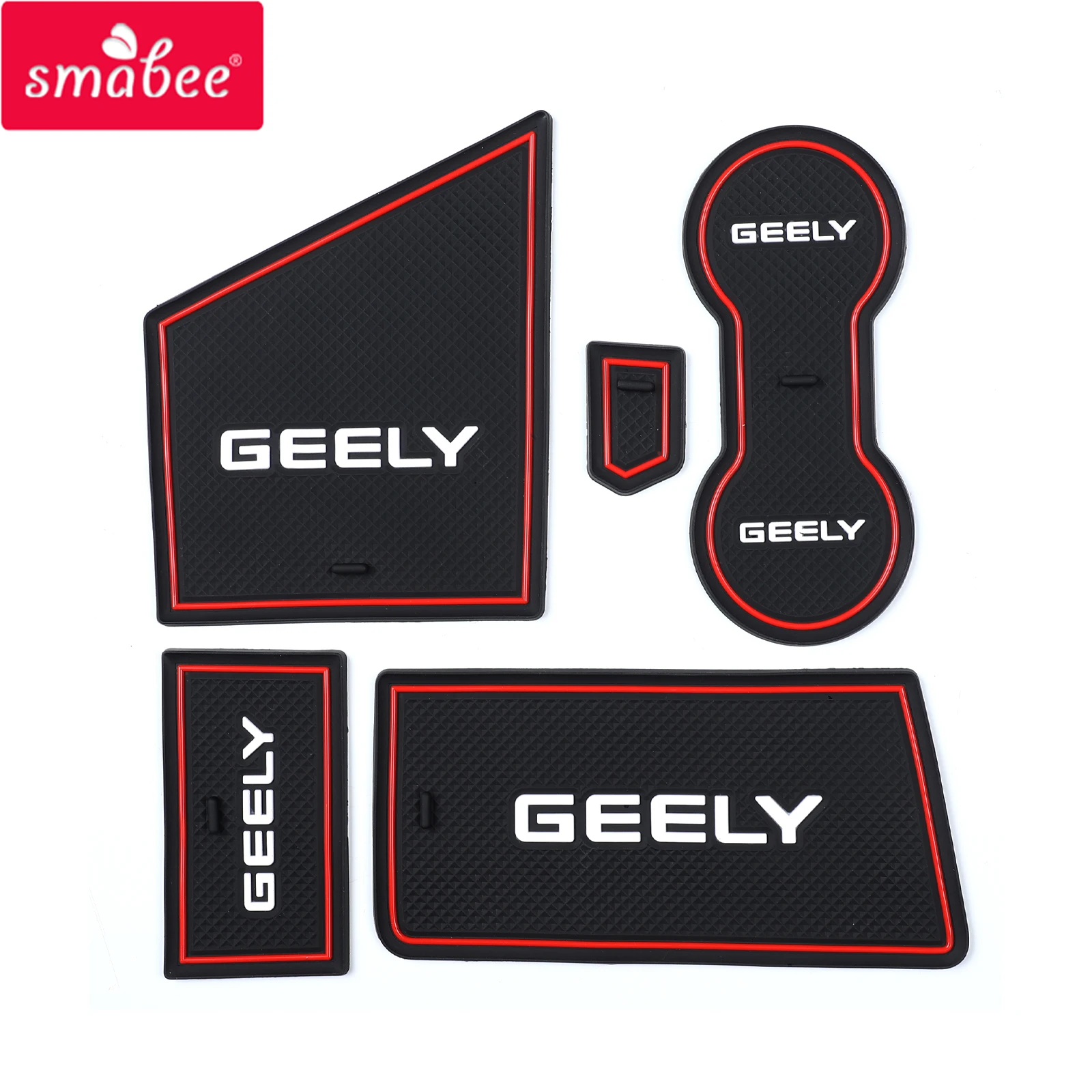 Smabee for Geely TUGELLA 2020 - 2023 Xingyue FY11 Anti-Slip Gate Slot Cup Mat Car Door Groove Pad Interior Accessories Coaster