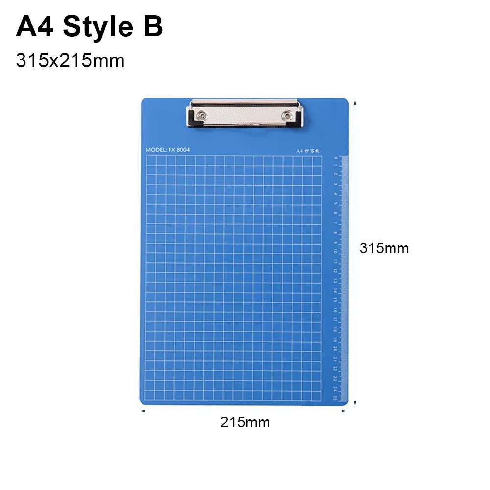 

1Pcs New A4/A5/A6 Writing Clipboard Plastic Blue Writing Pad Board Menu Bill Folder Collect Book School Supplies