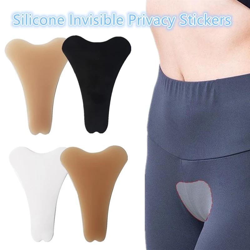 Privacy Pad Camel Toe Concealer Reusable Invisible Adhesive Silicone Pad For Leggings Swimwear Activewear Waterproof Cover Pad