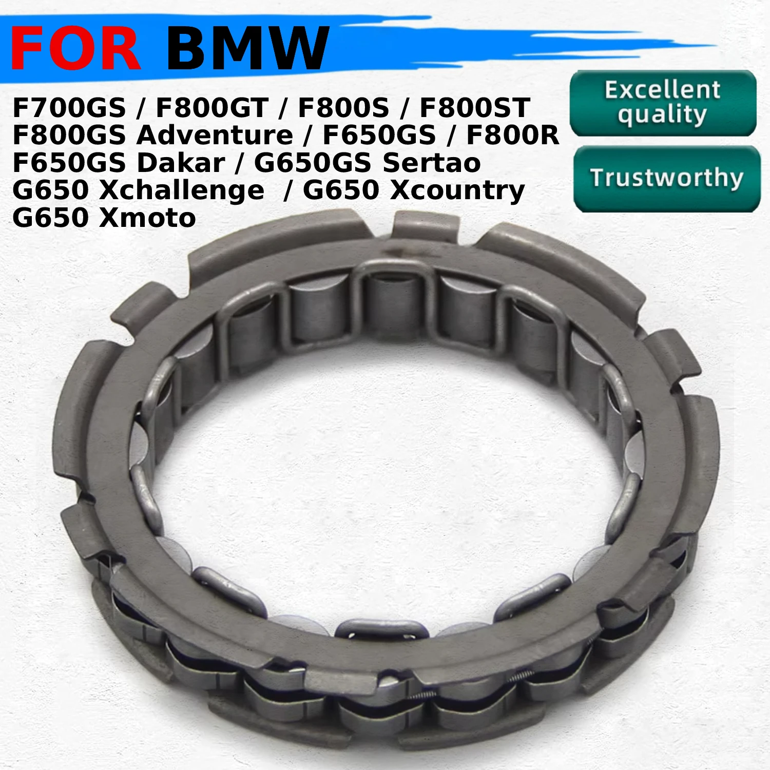 

Подшипник сцепления стартера мотоцикла для BMW F700GS G650 Xmoto Xcountry G650GS F800R F650GS F800GS Adventure F800ST BMW 12117687777