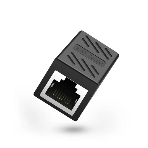 Imagen 2 del producto Acoplador extensor de Cable Ethernet RJ45 Cat6, conector extensor hembra a hembra para Cable de red, 10/20/30 Uds.