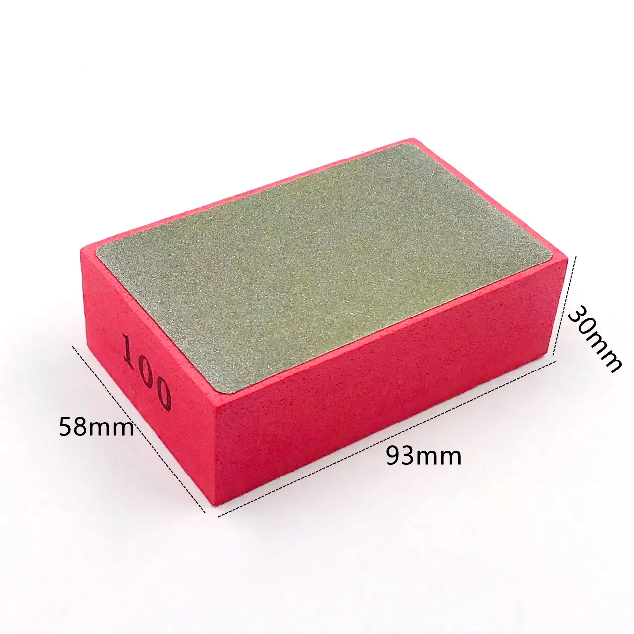 RSMXYO Diamant-Handpolierpads 95mmx58mm Fliesen-Glas-Schleifblock-Pad Stein Marmor Keramik Schleifscheibe – Detail 2