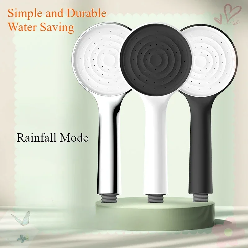 Shower Head Simple Durable Rainfall Shower Large Flow Showerhead High Pressure Water Saving Shower Mixer Bathroom Accessories