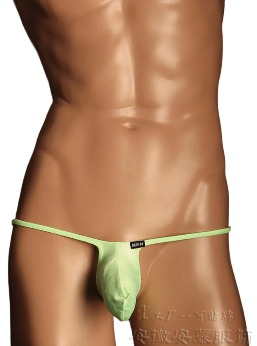 6pcs Sexy Slim Waist Thong for Men Low Rise Premium Nylon Smooth Underwear with 3D Pouch