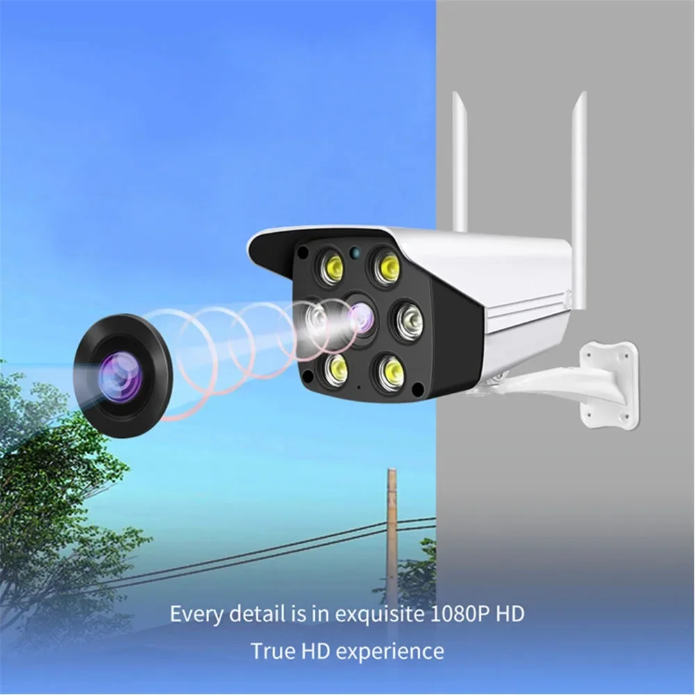 3MP Outdoor WIFI Camera Bullet Camera Security Protection IP Camera Two Way Audio Waterproof Smart Home Cctv Camera