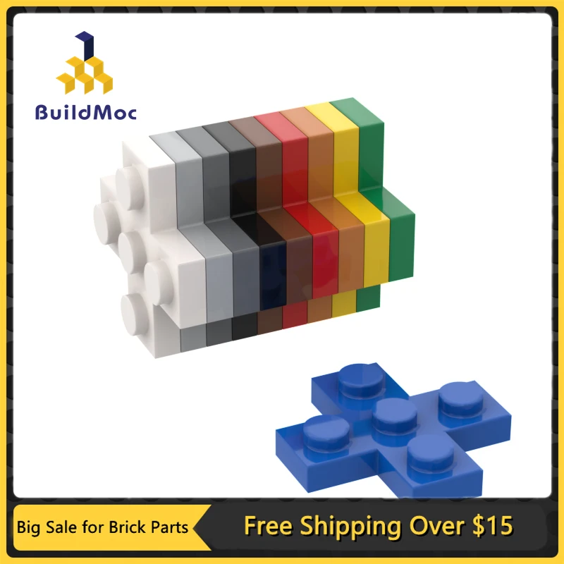 MOC Bricks 15397 3x3 Cross Plate Ldd 15397 for Building Blocks Parts DIY Construction Christmas Gift Toy