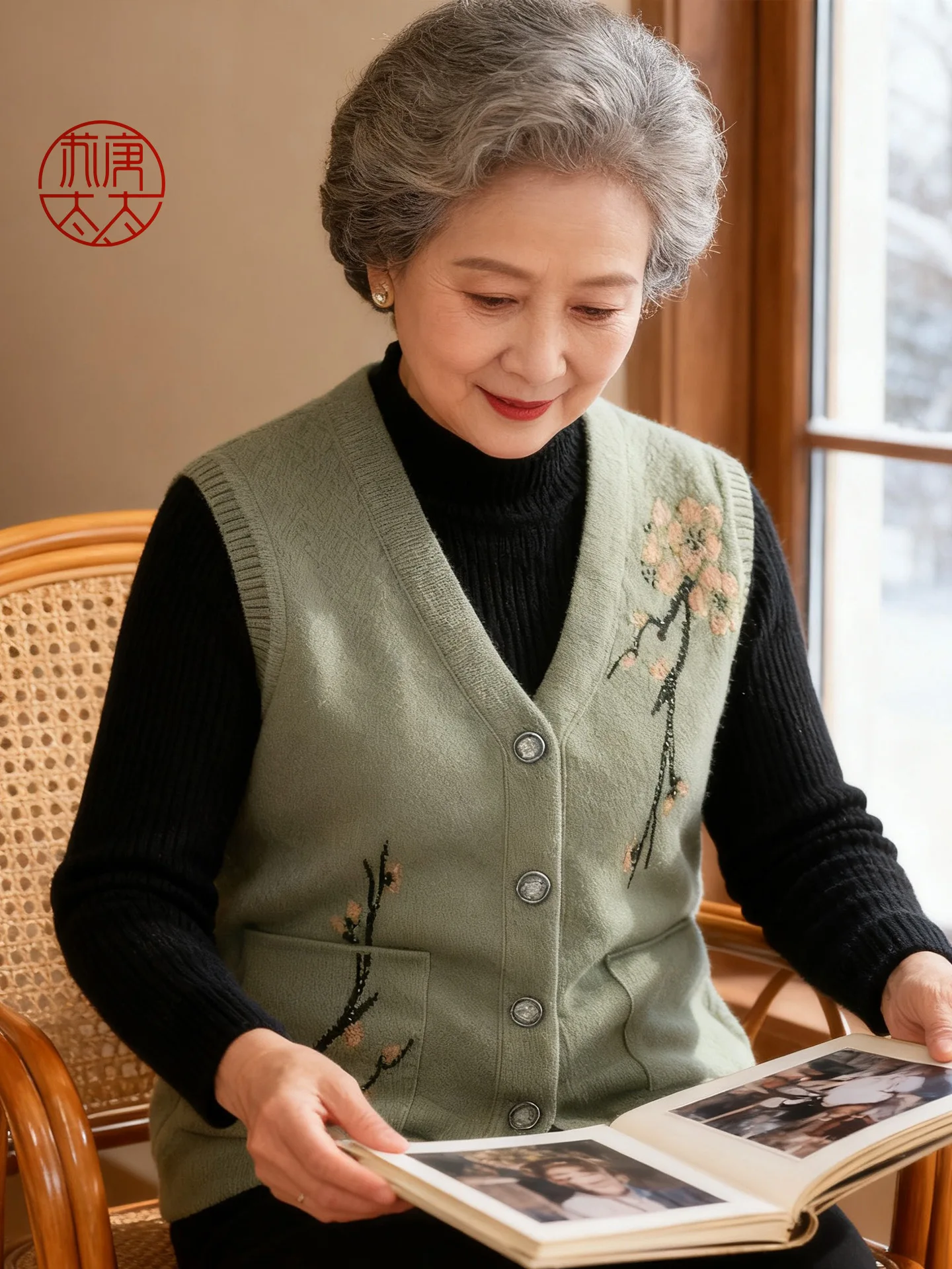 

Faionable Fce Lined Open Cardigan Vest for ly Women Spring Autumn Mom Sle andmother Clothes Large Size ly ...