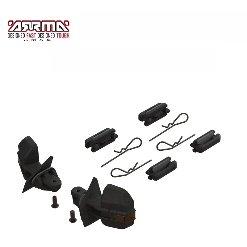 

ARRMA ARA480062 1/7 BIG ROCK 4WD 6S Боковое зеркало Зеркало заднего вида и набор дверных ручек Декоративные аксессуары для RC Monster Truck