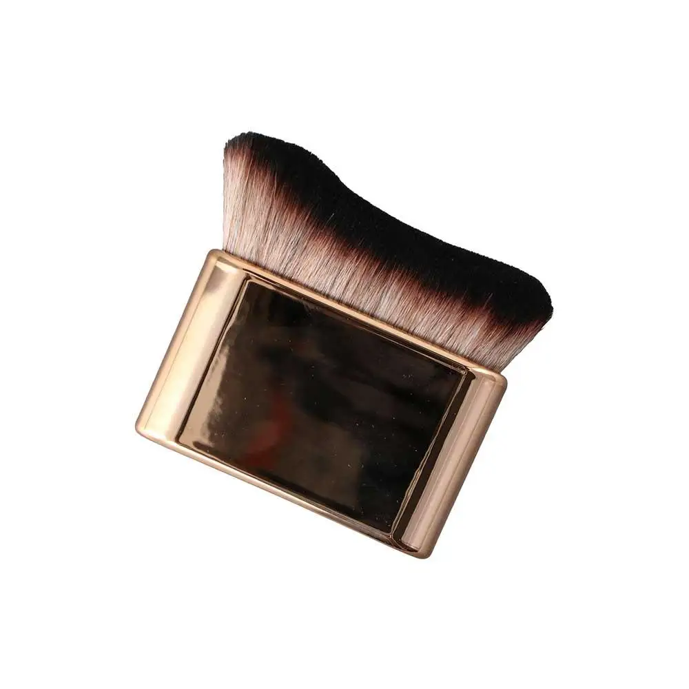 Pennello per trucco cosmetico per il viso Pennello professionale per fard in polvere Kabuki Pennello per sagome per contorno a forma di onda grande da donna