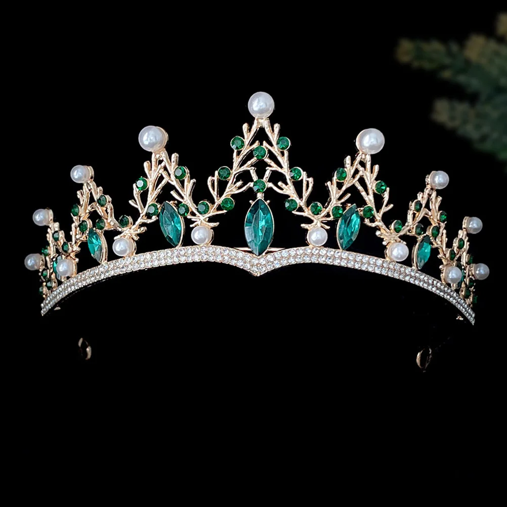 

Shiny Rhinestone Crown Headband for Women Bridal Wedding Tiara Party Birthday Crown Accessory Fancy Formal Wear Decoration