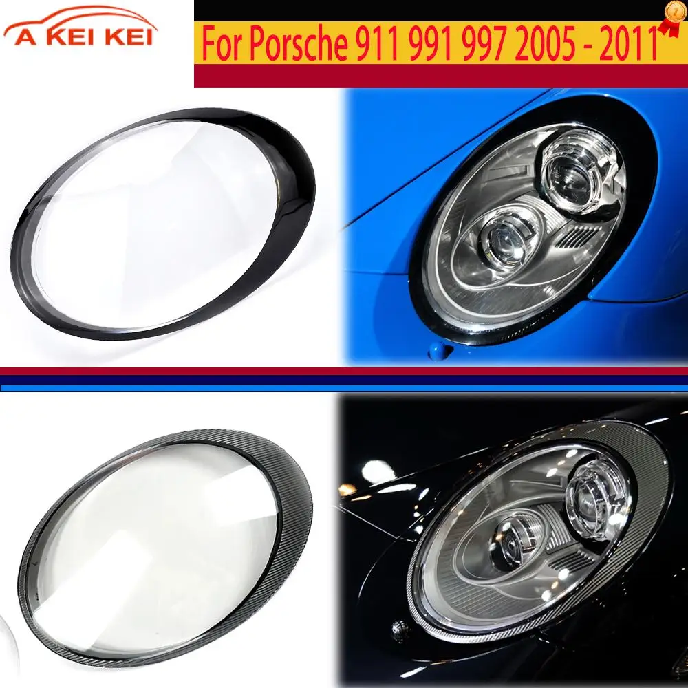 

Подходит для Porsche 911 991 997 2005-2011, автомобильные аксессуары, крышка объектива фар, прозрачный абажур, корпус фары из плексигласа