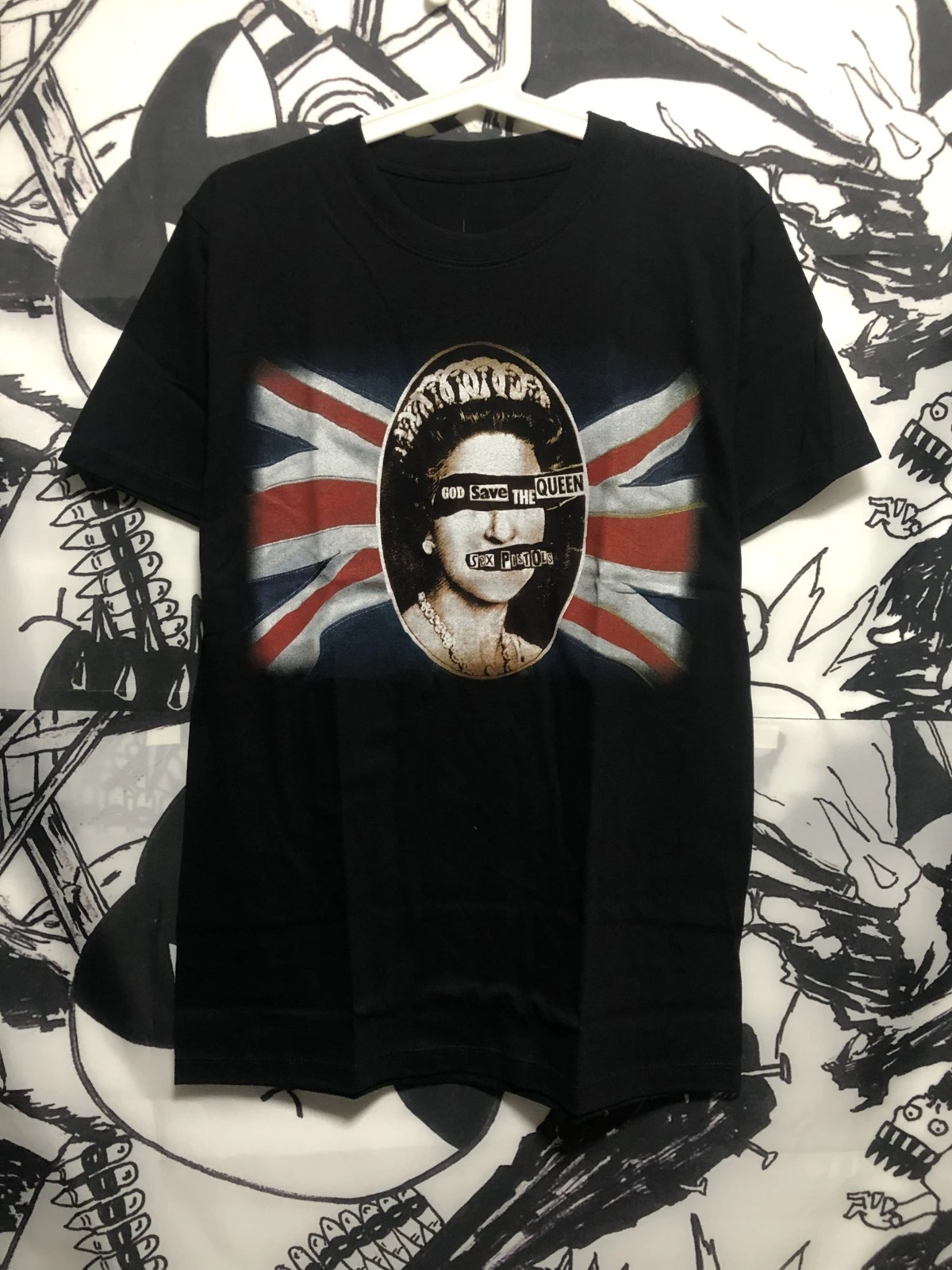 

Band Punk Thailand Imported Niche Men's and Women's Short-sleeved T-shirts T-Shirt Metal Black Pure Cotton Tee Pure Cotton Dark