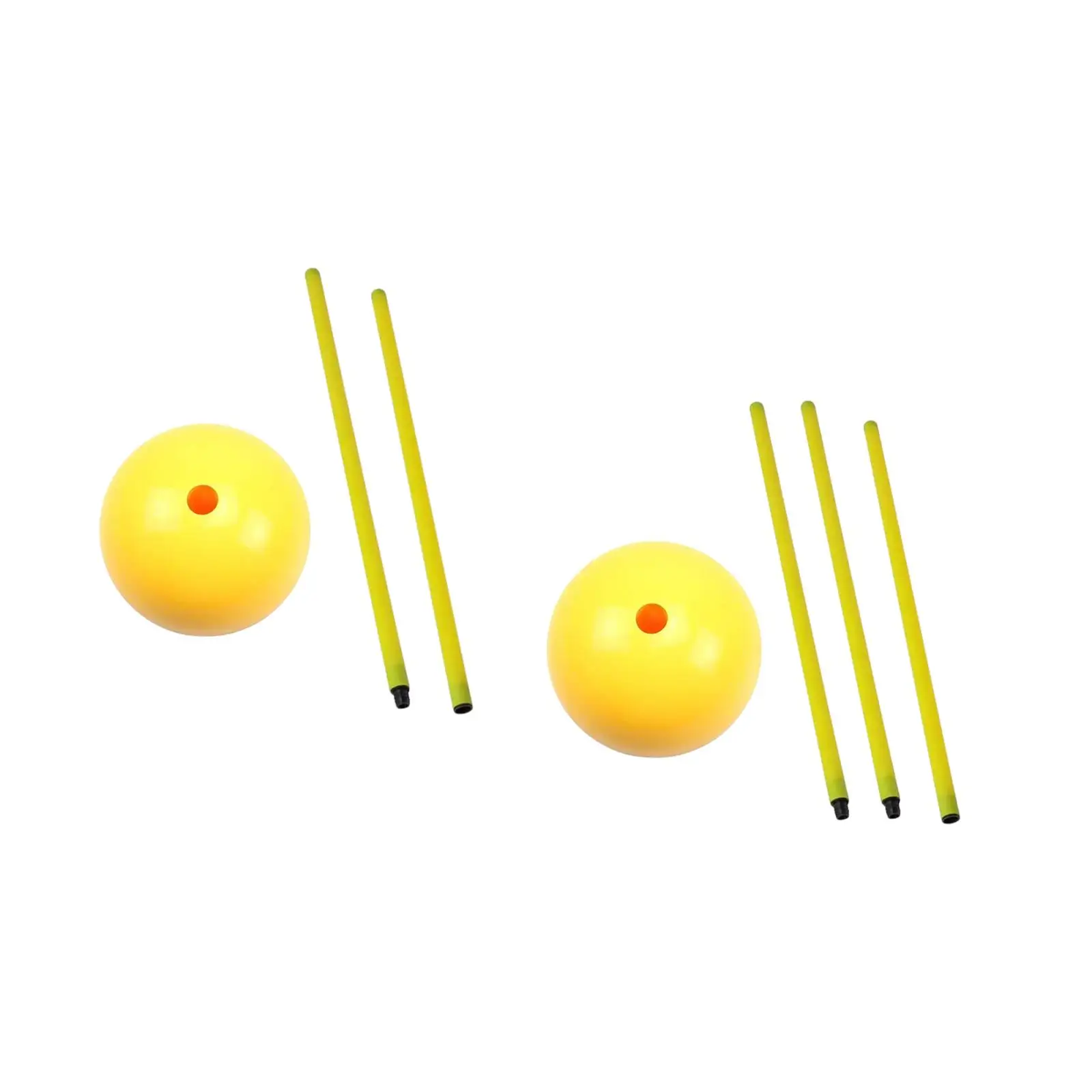 Durable Soccer Training Marker Cones with Portable Plastic Poles Water Base Obstacle Sign Rod for Team Sports view 5
