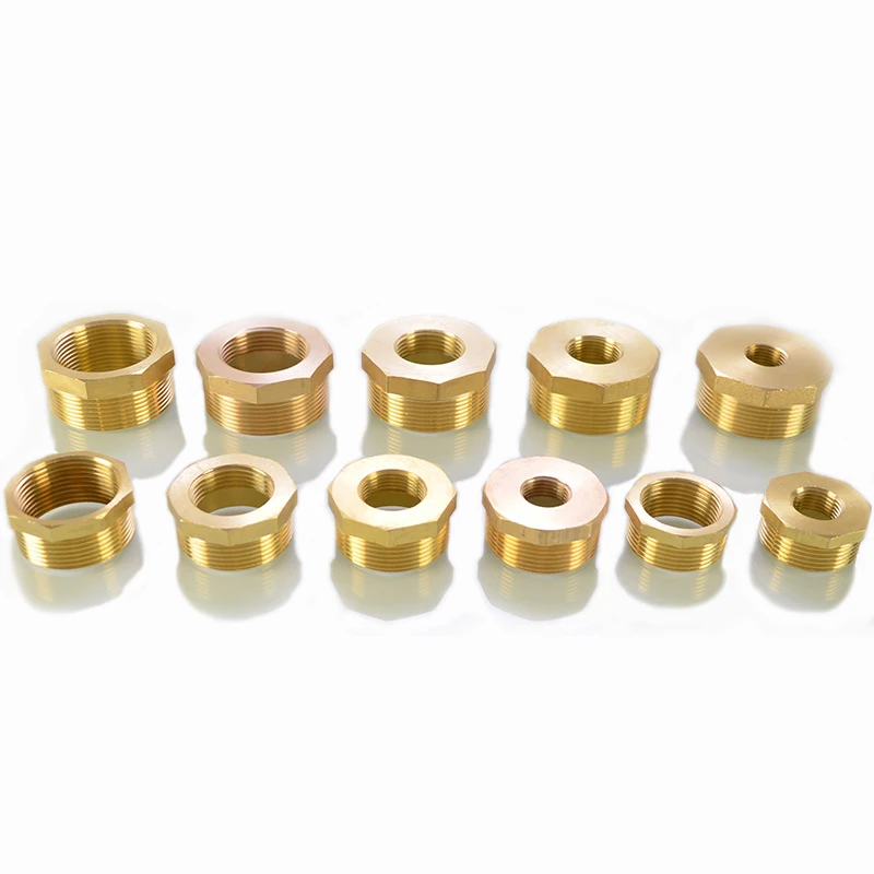 

Brass Adapter Fitting BSP Reducing Hexagon Bush Bushing Male to Female Connector Fuel Water Gas Oil 1/8" 1/4" 3/8" 1/2" 3/4" 1"