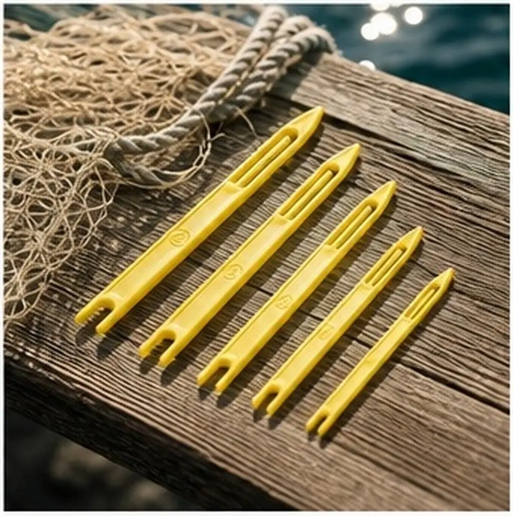 40Pcs Plastic Resistant Net Mending Shuttle Set Fish Supplies Fishing Netting Needle Quick Repair Strong Wear Weaving