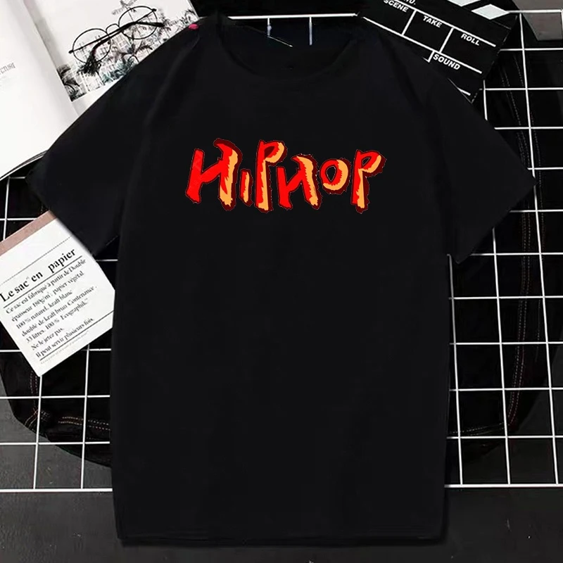 ใหม่ Hip Hop Hip Hop พิมพ์เสื้อยืด Retro Rap Hip Hop เสื้อยืดแฟชั่นลำลองเสื้อยืดผู้ชายผู้หญิง unisex เสื้อ