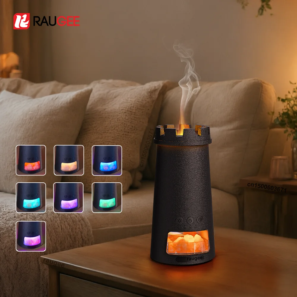 Aroma Diffuser Mini Air Humidifier Flame Essential Oils Diffuser for Home Bedroom USB Aromatherapy Fragrance Diffuser with Light