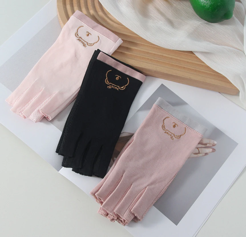 1 Pair Fingerless Anti-UV Nail Gloves UV Gel Shield For Manicure Nail Art LED Lamp Dryer Radiation Protection Hand Gloves