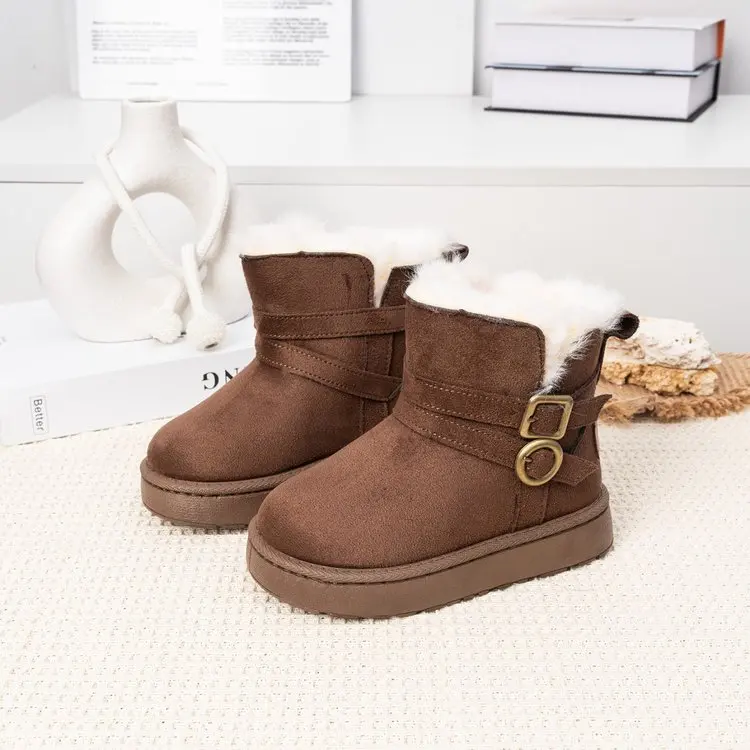 Fashion Children Casual Shoes Girls Boys Cotton Snow Boots Warm Kids Boots Boy Winter Cotton Shoes Sneakers