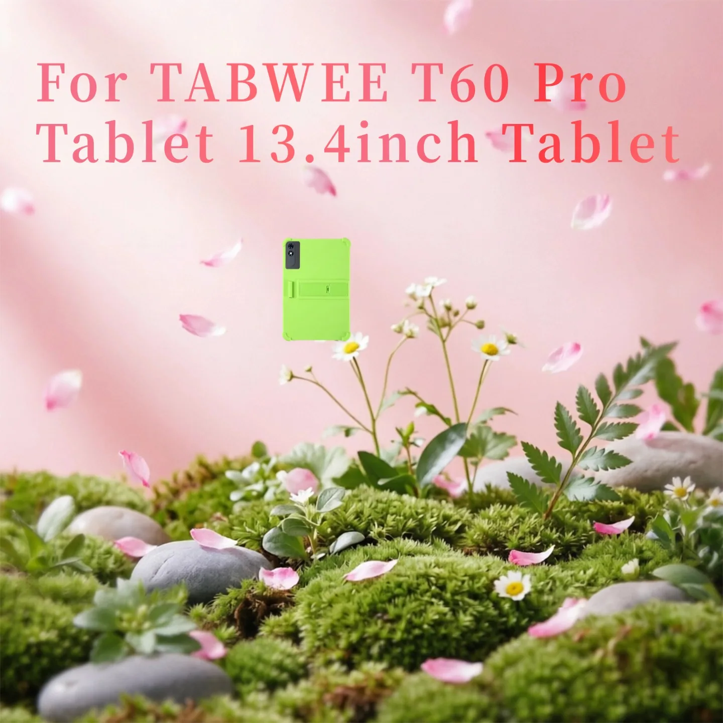 

For TABWEE T60 Pro Tablet 13.4inch Android 16 Case Shockproof Cover Kids Friendly Soft Silicon Stand Protective Shell