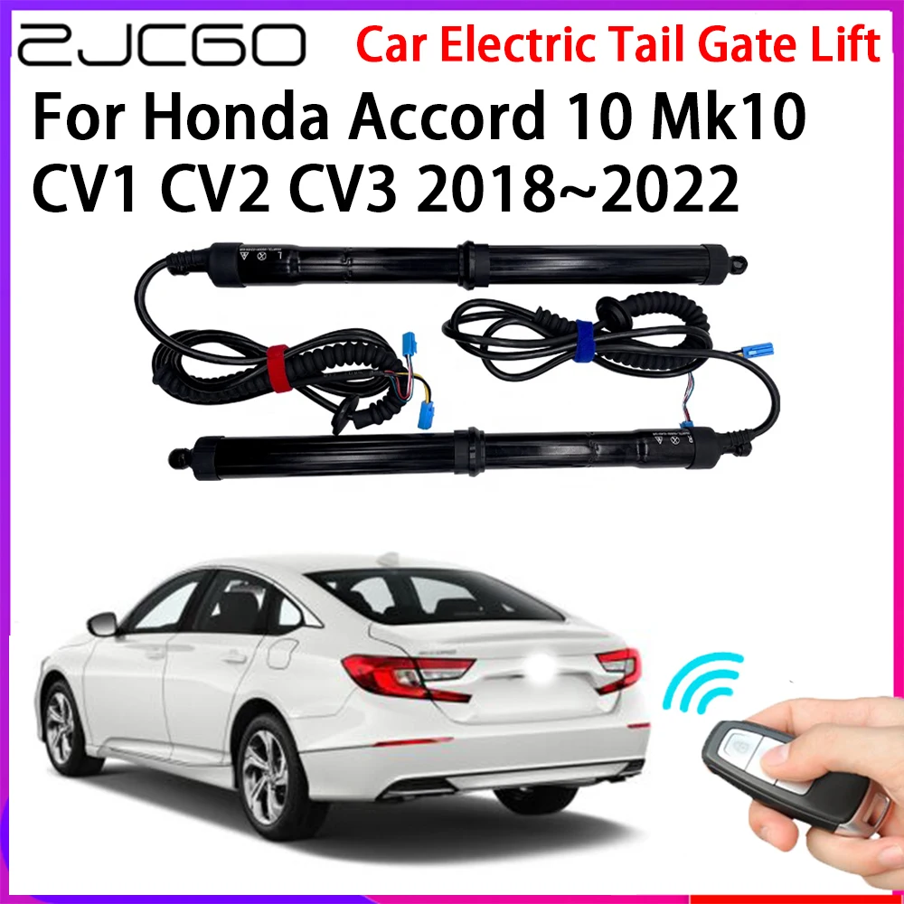 

ZJCGO Car Automatic Tailgate Lifters Electric Tail Gate Lift Assisting System for Honda Accord 10 Mk10 CV1 CV2 CV3 2018~2022