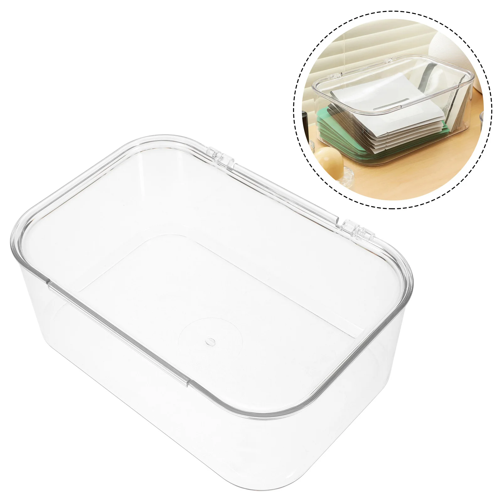 

Stackable Transparent Acrylic Desktop Organizer Large Makeup Storage Box Jewelry Cosmetics Display Holder Bedroom Storage