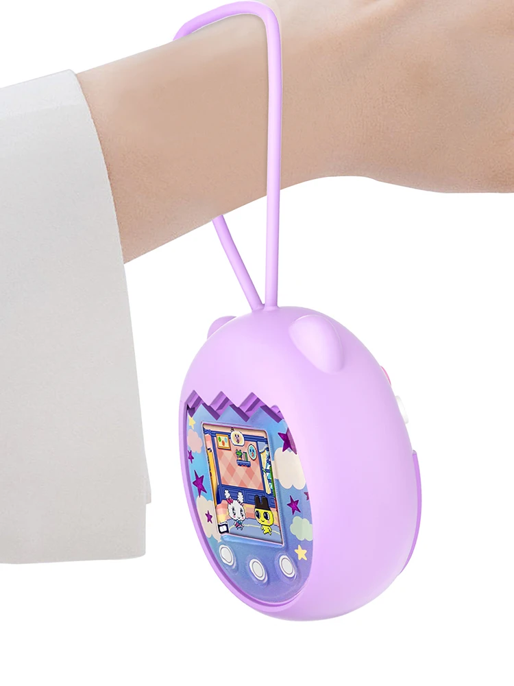 Siliconen virtuele elektronische digitale huisdiermachinebeschermer Krasbestendige E-pet-machinebeschermer met draagkoord voor Tamagotchi Pix