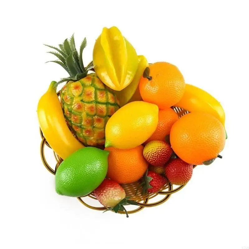97qd 6 titoli frutta artificiale Fino frutta 24 tipo frutta, per decorazione delle feste