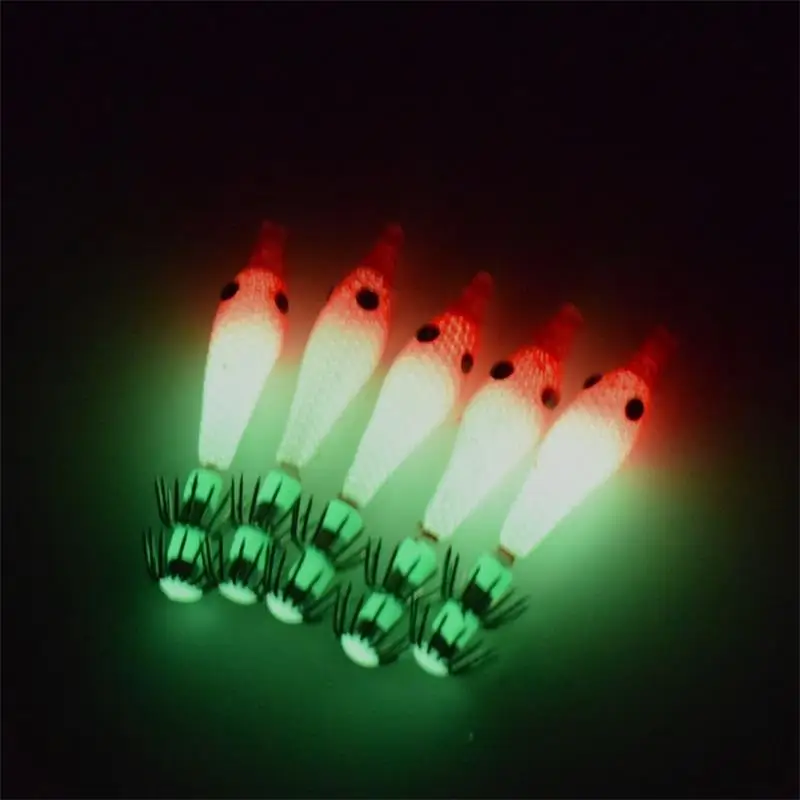 Glow Blowing Tube Angelhaken Weicher Tintenfischhaken Glow Tintenfischhaken Meeresangeln Biomimetischer Köder – Detail 9