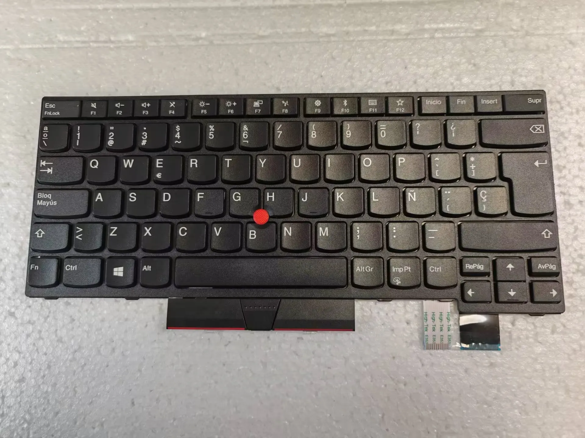 Klawiatura hiszpańska dla Lenovo Thinkpad T470 T480 A475 A485 z punktem bez podświetlenia