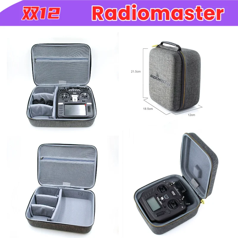 Radiomaster Remote Control Professional Storage Bag with Suitcase Bag Handbag Box for Radiomaster Tx12 TX 16S