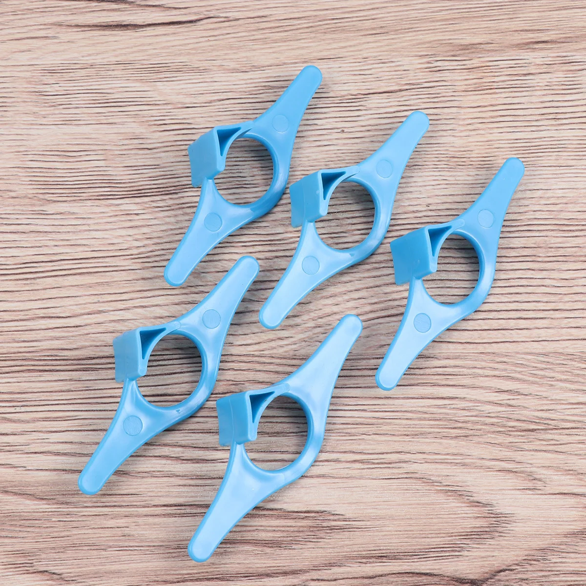 

5Pcs Thumb Book Page Holder Finger Ring Bookmarks Blue Convenient Reading Accessory Hold Pages Open Thumb Bookmarks