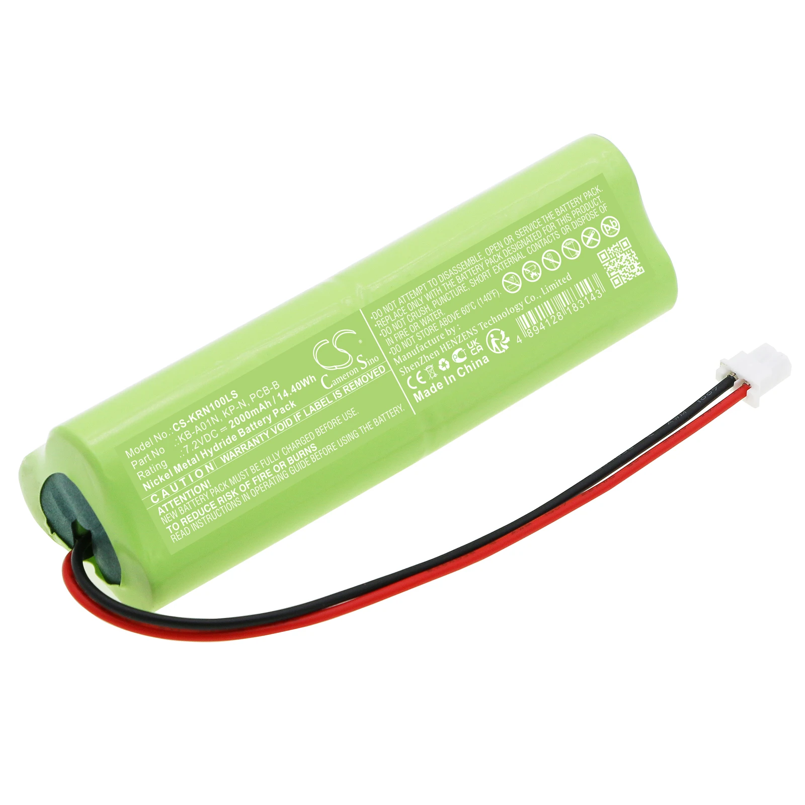 

Emergency Lighting Battery For Kern KB-A01N KP-N PCB-B CDS CKE KB PKS DS Capacity 2000mAh / 14.40Wh Color Green Type Ni-MH